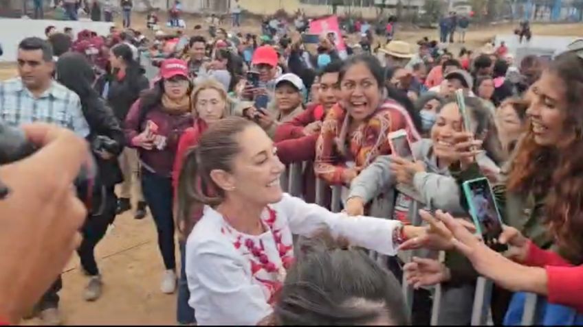 Claudia Sheinbaum promete un gobierno que no reprima al pueblo de Nochixtlán