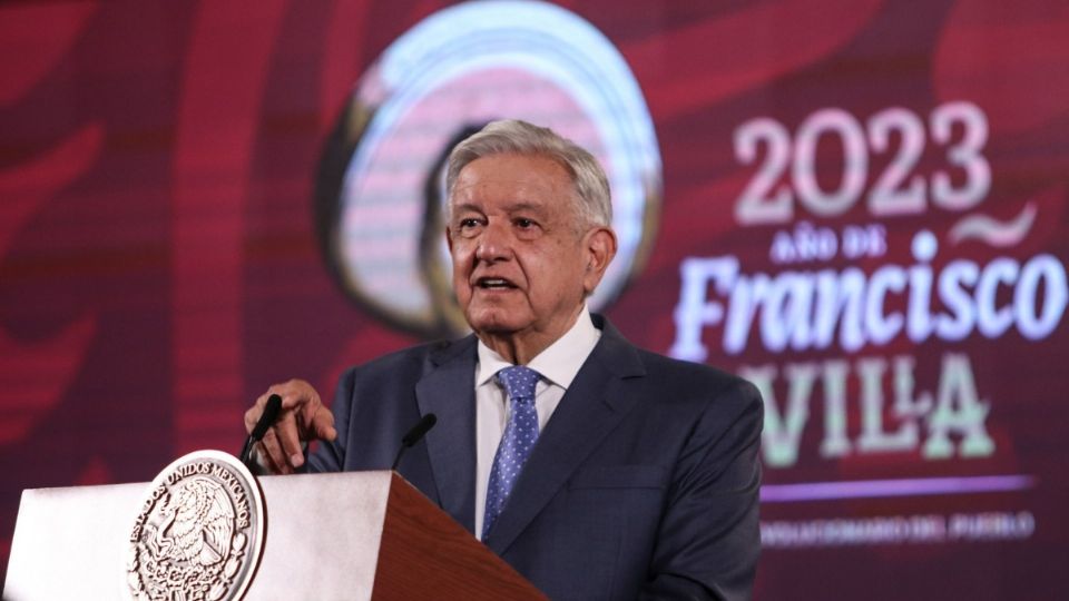 Presidente Andrés Manuel López Obrador en conferencia matutina de prensa