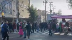 Bloqueo en la GAM: comerciantes detienen la circulación frente a la Plaza Tepeyac