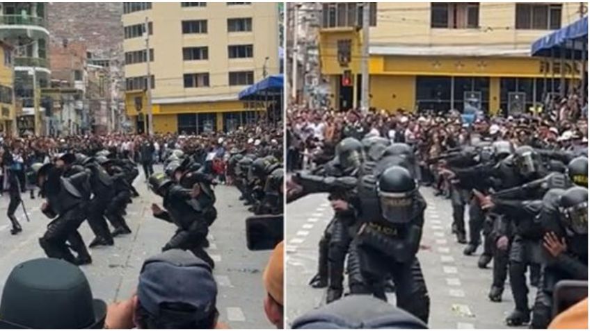 VIDEO: "Oye mujer"...policías de Perú sorprenden con perfecta coreografía junto a una gatubela