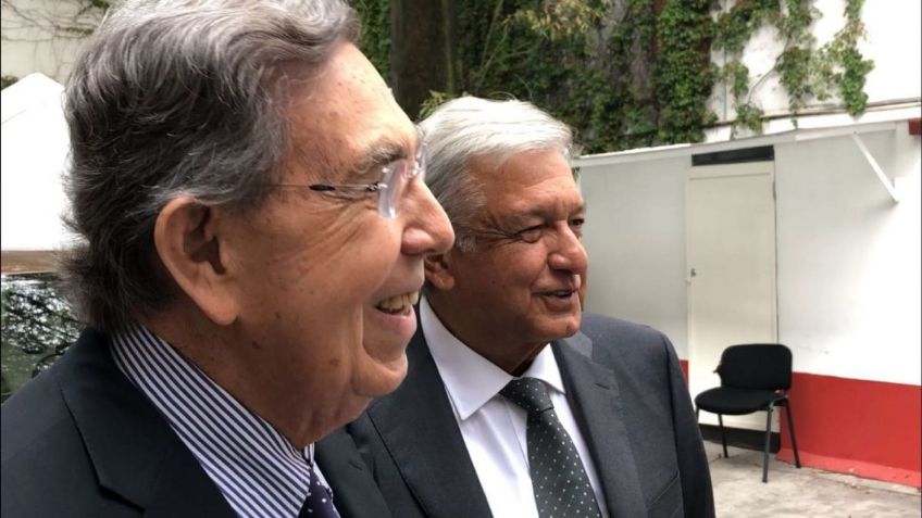 AMLO aplaude que Cuauhtémoc Cárdenas renunciara a Mexicolectivo: "Yo lo estimo mucho"