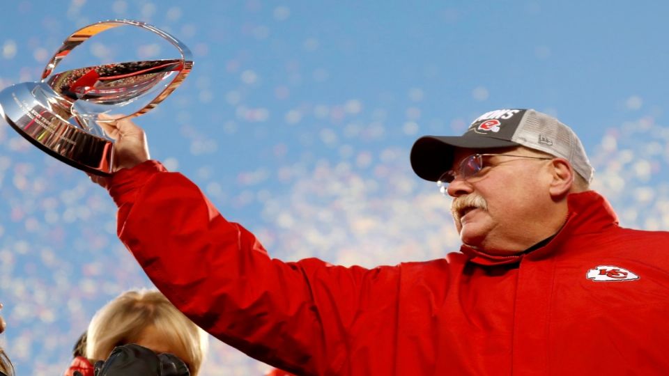 El coach Reid ya suma cuatro apariciones en el Super Bowl, amasando dos anillos y dos derrotas