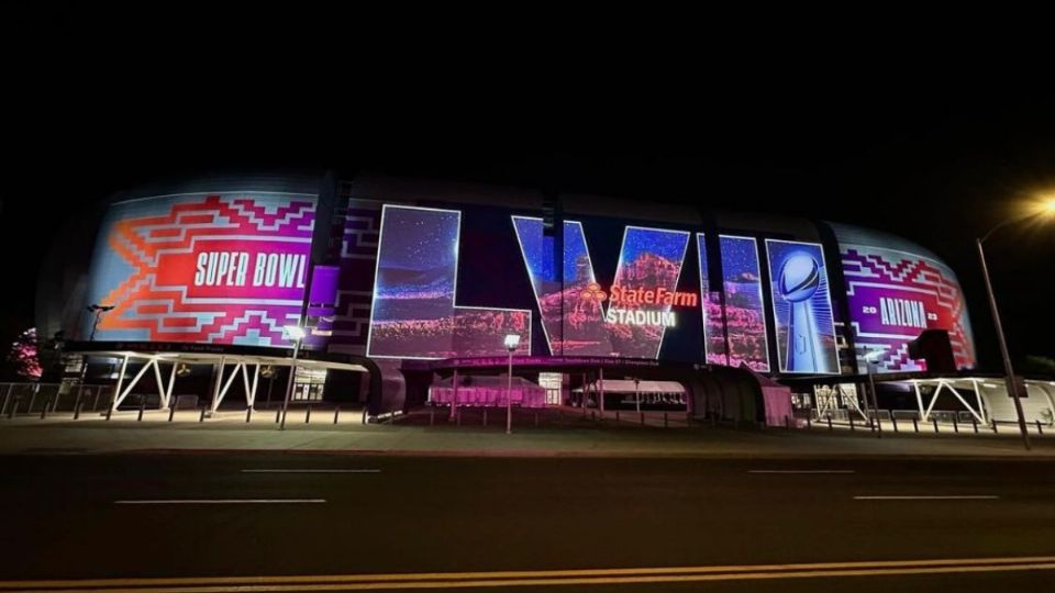 El State Farm Stadium ya tiene todo preparado para el “Super Domingo”.