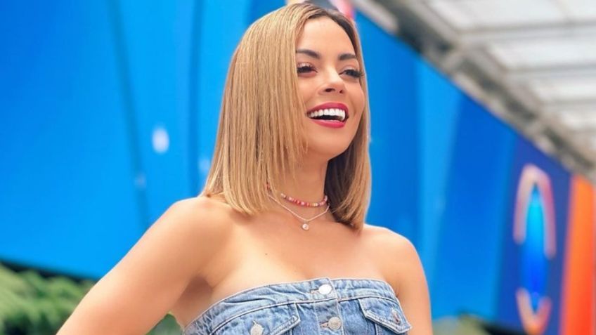 Gaby Ramírez remarca su figura con primaveral maxi vestido de aberturas