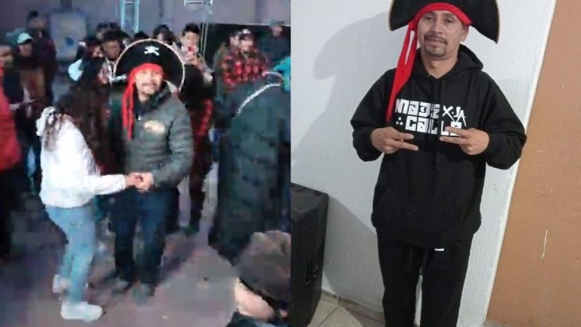 No sólo el "Medio Metro" y la "Cholondrina", el "Pirata" demuestra que también sabe bailar a ritmo de sonidero