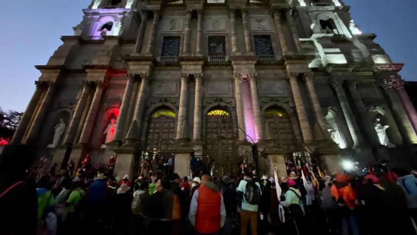 Comunidades de los pueblos otomí y mazahua inician peregrinación a la Basílica de Guadalupe