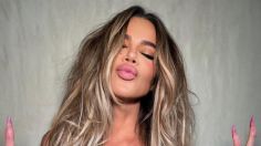 Khloé Kardashian se suma a la tendencia de los microbikinis metálicos