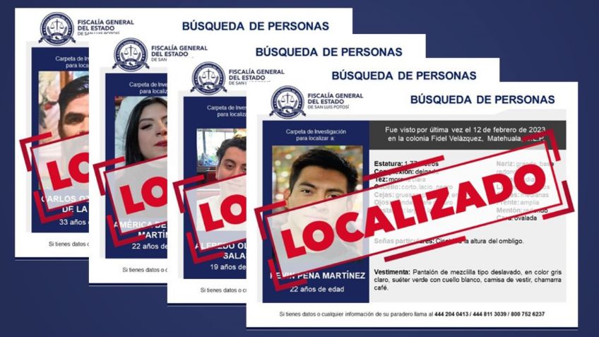 Localizan con vida a los cuatro jóvenes desaparecidos en un bar de Matehuala, San Luis Potosí