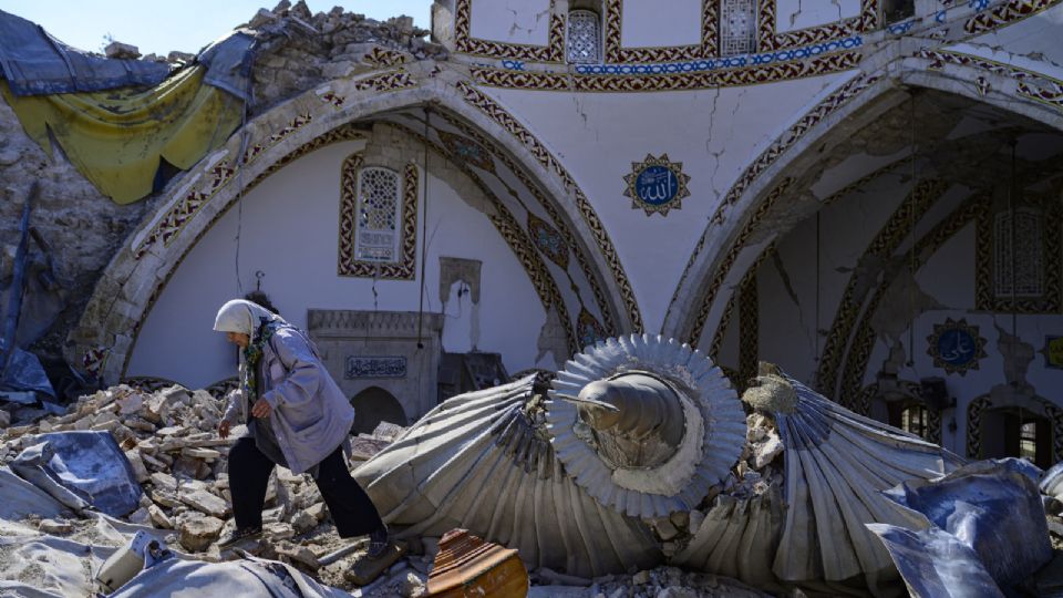 La iglesia ortodoxa de la ciudad está prácticamente destruida.