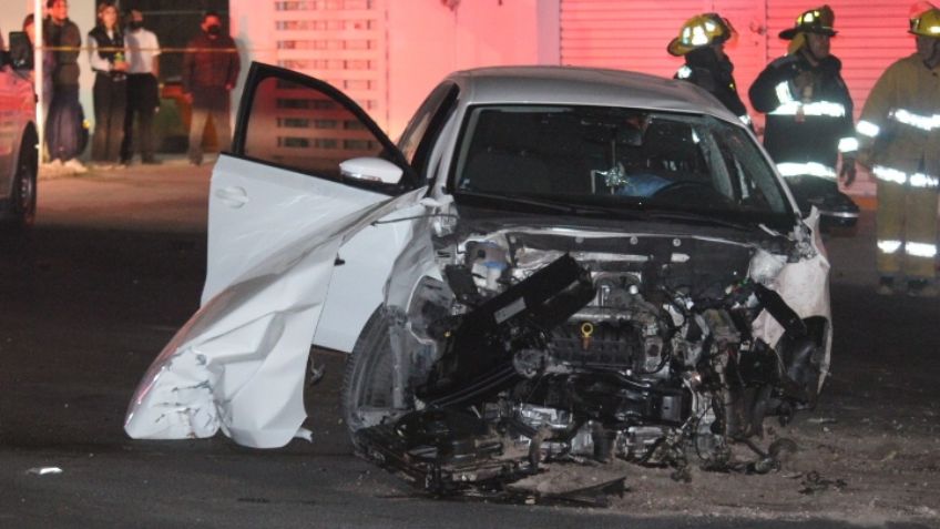 Muere conductor tras persecución y brutal accidente