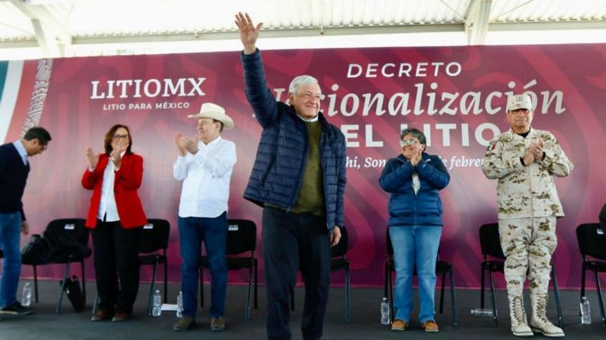 AMLO declara zona de reserva del litio en 6 municipios de Sonora, segundo yacimiento más grande del mundo