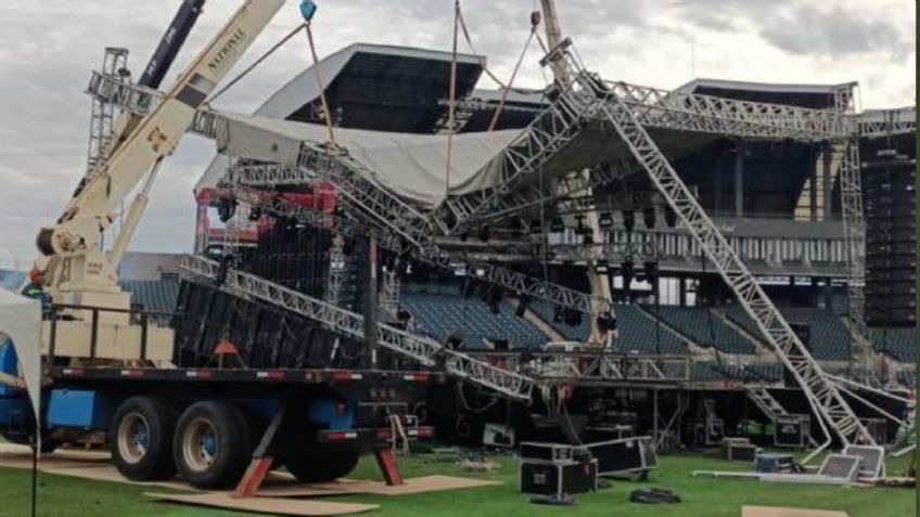 Se derrumba el escenario del festival "Puro Chuqui" donde tocarían Los Tucanes de Tijuana y Sin Bandera