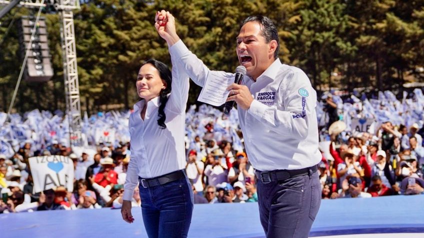 Alejandra del Moral toma protesta ante Marko Cortés y 20 mil personas para representar al panismo en el Edomex