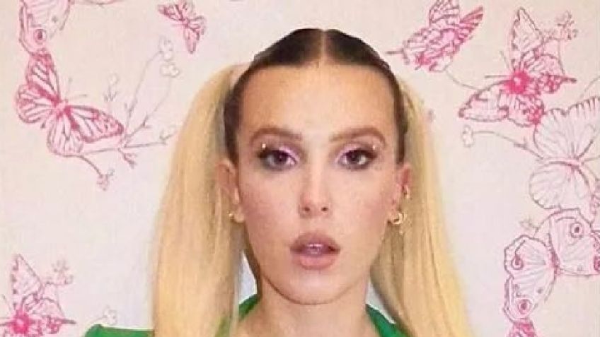 Millie Bobby Brown subió la temperatura del inicio de la semana con revelador top de cuero