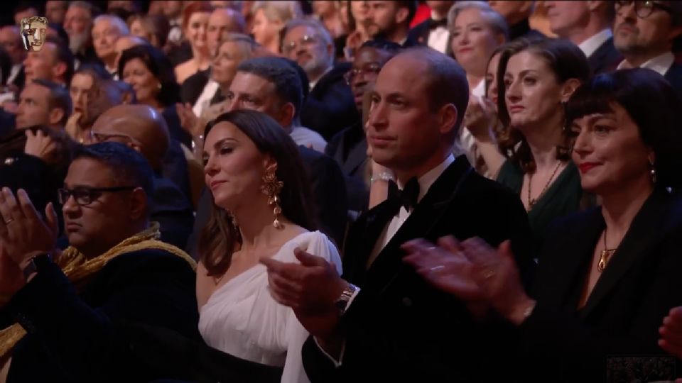 Los duques se presentaron en la alfombra roja y se quedaron durante toda la ceremonia.