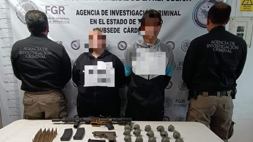 Los elementos descubrieron el arsenal al realizar una inspección