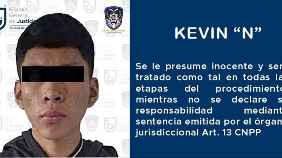 Kevin Yair 'N' fue detenido por su probable participación en el delito de feminicidio.