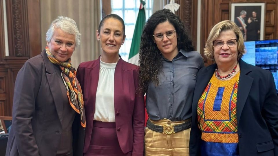 Olga Sánchez Cordero, Claudia Sheinbaum, Luisa María Alcalde y Nadine Gasman