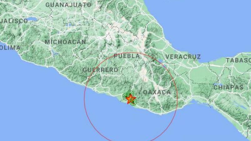 Un sismo se registró a las 9:16 de magnitud 4.3  al suroeste de Pijijisapan, Chiapas.