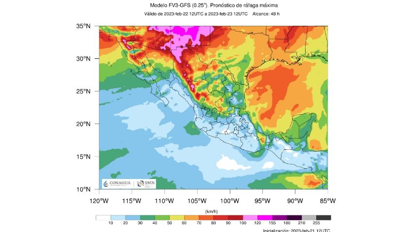 Lanzan prealerta por probabilidad de chubascos en el norte del país