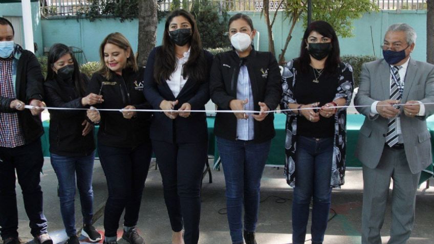 Tlalpan inaugura nueva rechumbre en el patio de una escuela primaria