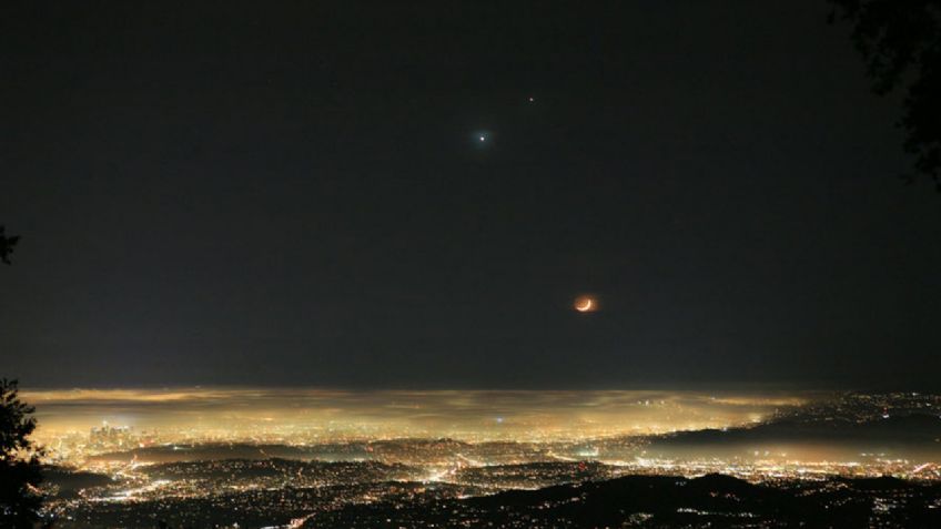 Conjunción de Luna, Venus y Júpiter: las mejores FOTOS del evento astronómico del año