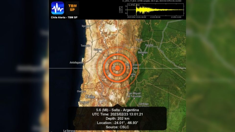 El sismo fue de 5.6 grados.