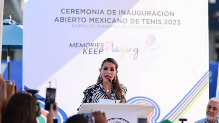 Evelyn Salgado celebra inauguración del Abierto Mexicano de Tenis: "Esta edición va a servir de mensaje"