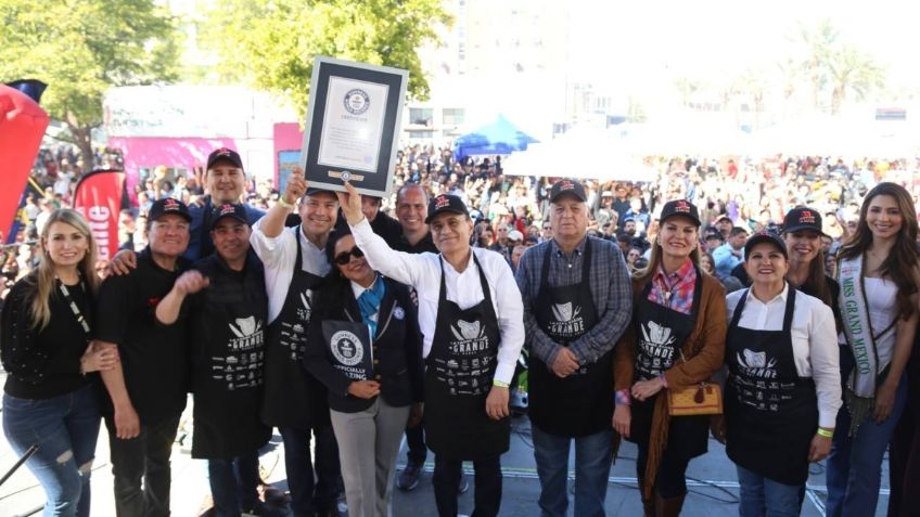 Sonora impone el Récord Guinness de la Carne Asada más Grande del Mundo con más de 2 mil participantes