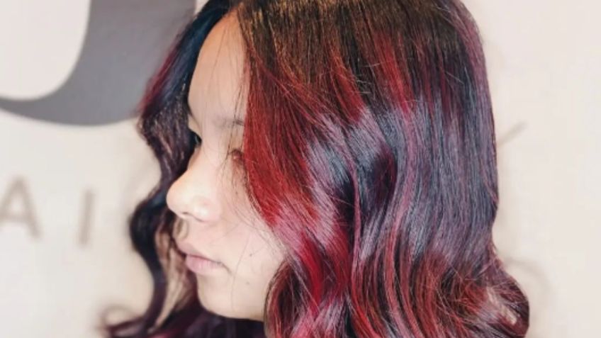 Mechas rojas, lo más sexy que veremos en primavera para el cabello negro