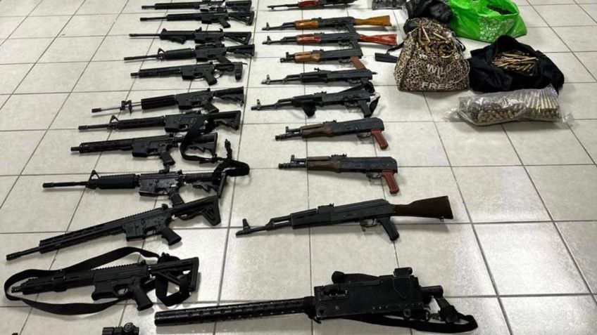 Sonora: decomisan armas, cartuchos y droga en San Luis Río Colorado