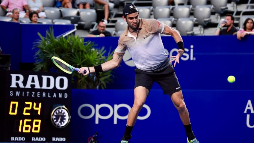 Matteo Berrettini con gran regreso y emotivo en Abierto Mexicano de Tenis