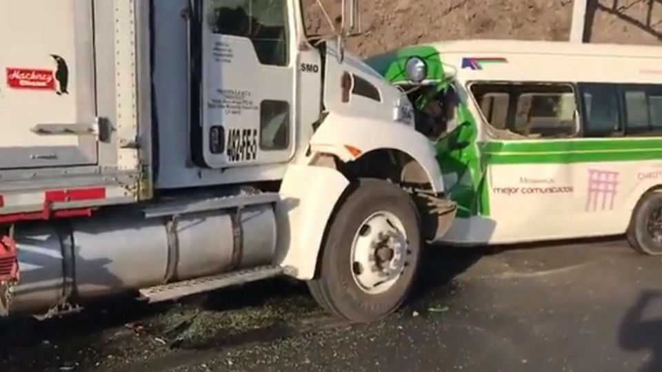 El accidente se registró esta mañana.