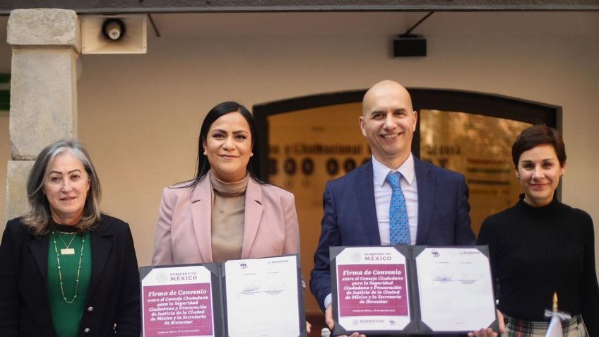 Firman Secretaría de Bienestar y Consejo Ciudadano para la Seguridad y Justicia de la CDMX convenio de colaboración en beneficio de personas adultas mayores