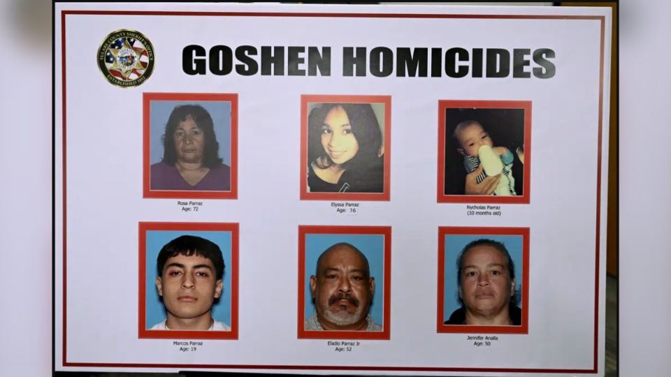 Los presuntos responsables de la muerte de seis personas en Goshen, California, fueron capturados por autoridades locales.