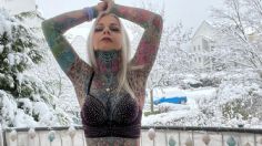 Ella es Kerstin Tristán, la modelo de 56 años que ha gastado una fortuna en llenar su cuerpo de tatuajes