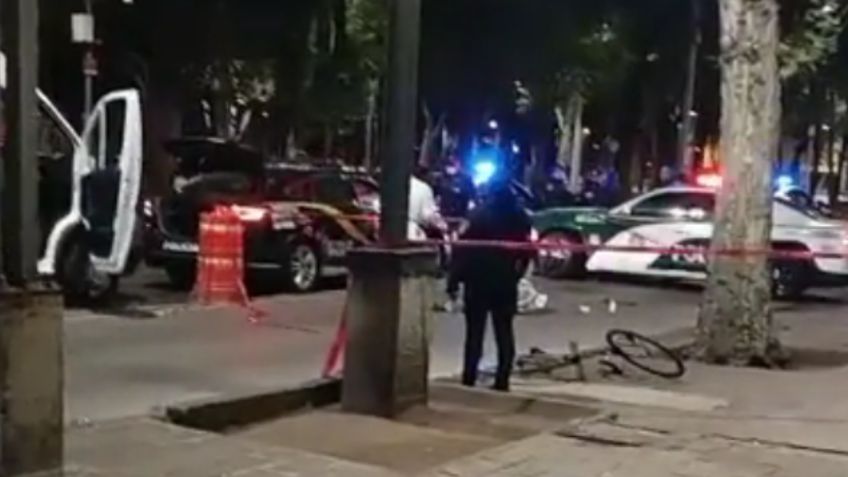 Tragedia en CDMX: buscan al motociclista que atropelló y mató a un ciclista en Paseo de la Reforma