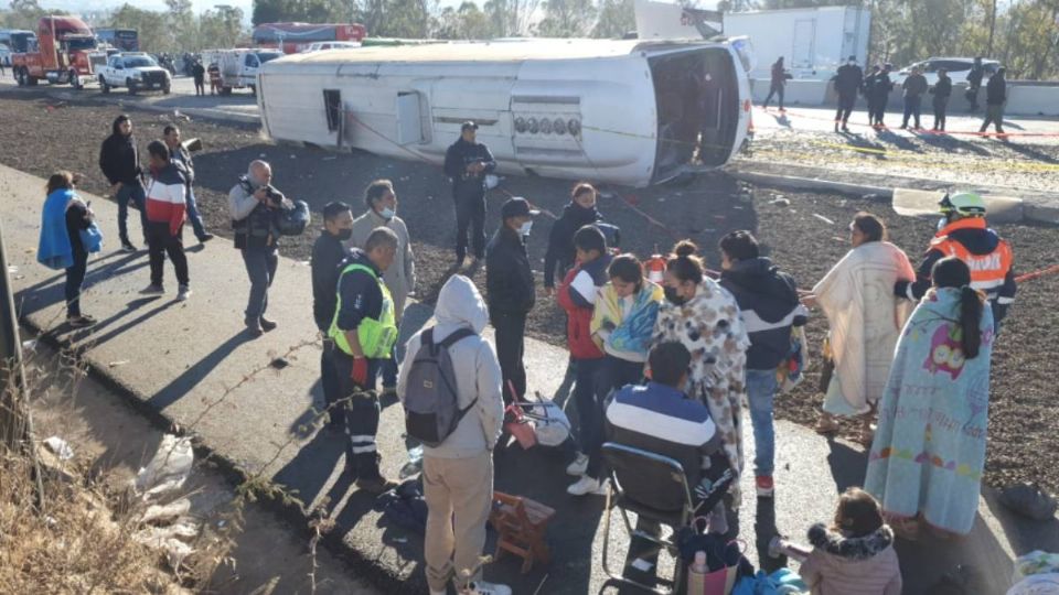 El fatal accidente en la México-Puebla pasó este domingo por la mañana.