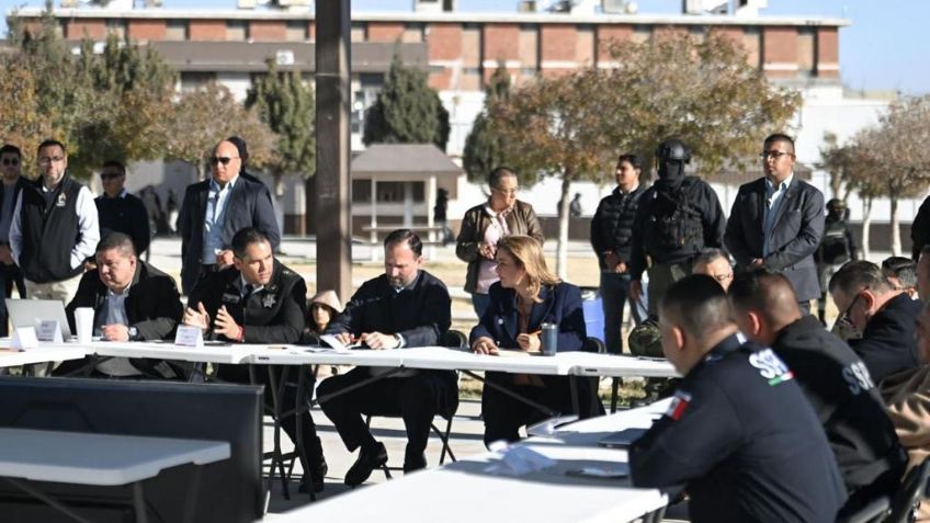 Maru Campos encabeza la mesa de seguridad en Ciudad Juárez