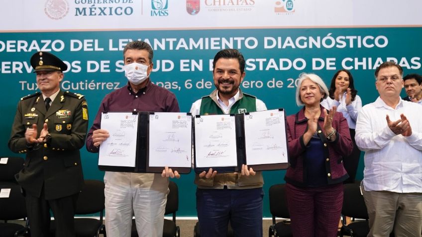 Zoé Robledo y Rutilio Escandón dan banderazo del levantamiento diagnóstico de los Servicios de Salud