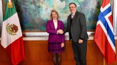 Marcelo Ebrard recibe a la ministra de Asuntos Exteriores de Noruega