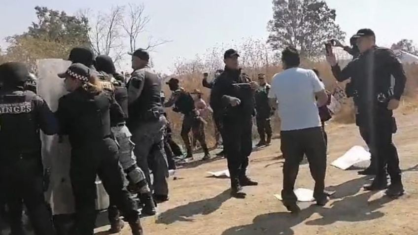 Bloqueo carretero en Jalisco terminó con tres manifestantes lesionados