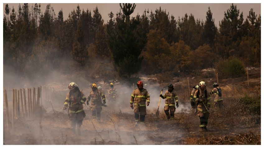 Declaran "Alerta Roja" en Chile por propagación de incendios forestales