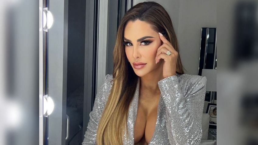 Ninel Conde presume abdomen de acero con icónico look total black