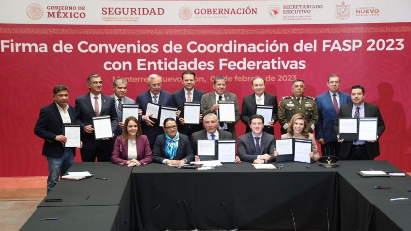 Gobierno de México firma convenios de coordinación del FASP 2023 con entidades federativas del norte del país