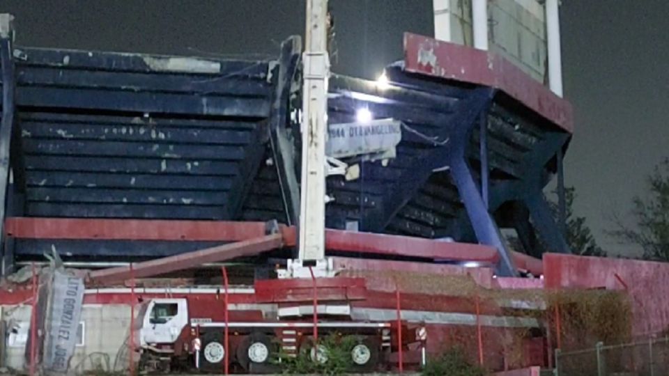 El accidente se registró durante la remodelación del estadio.