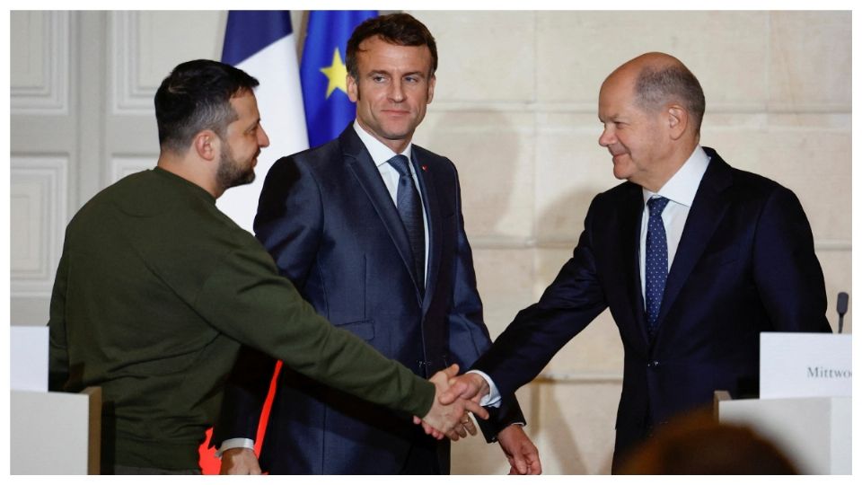 El Presidente de Ucrania se reunió también con sus homólogos de Francia, Emmanuel Macron, y de Alemania, Olaf Scholz