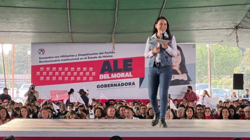 Alejandra Del Moral advierte que no tiene miedo y cerrará precampaña en Texcoco