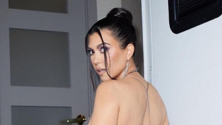 Kourtney Kardashian se suma a la tendencia de los microbikinis neón