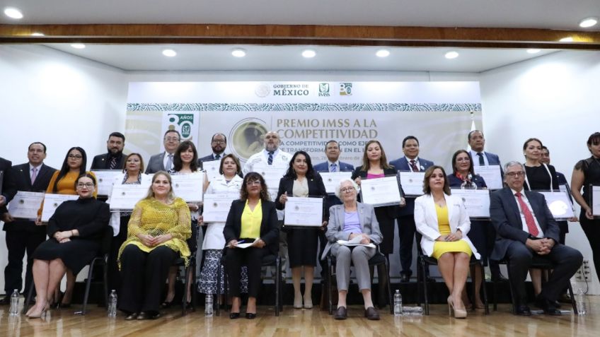 IMSS entrega Premio a la Competitividad 2022 a unidades con excelencia y altos estándares de calidad